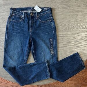 J. Crew Blue Straight Leg Jeans with Faded Denim